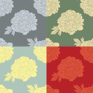 baroque wallpaper with peony