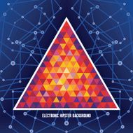 Electronic Hipster Background - Abstract Geometric Structure