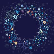 Vintage floral border