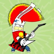rabbit punk guitarist