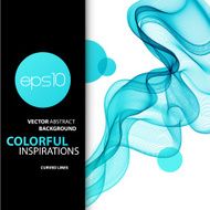 Abstract smoky waves background Template brochure design N75