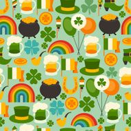 Saint Patrick&#039;s Day seamless pattern N5