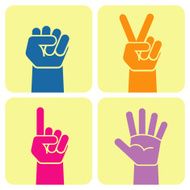 retro hands