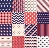 seamless stars retro pattern N10