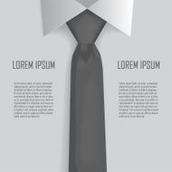 Shirt and tie business bacground vector