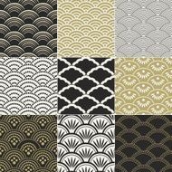 seamless ocean wave pattern N9