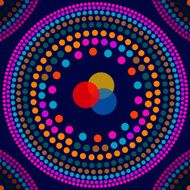 round pattern background N2