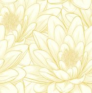 Seamless pattern with lotus flowers N3
