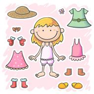 Little girl and her clothes N2