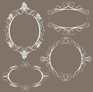 elegant swirls banners