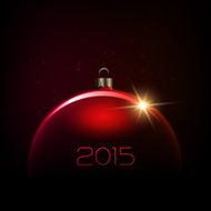 Merry Christmas Bauble greeting card N11