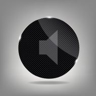 Glass Button Media Icon Vector Illustration N9