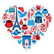 Love Paris heart symbol N2