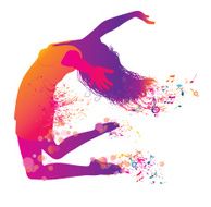 Active Jumping Young Woman
