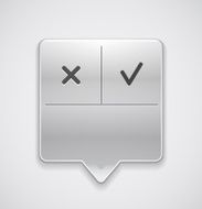 Metal menu pointer