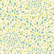 Summer leaves texture seamless pattern N3