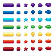 full color user interface buttons