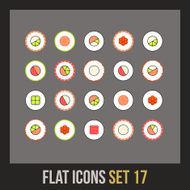 Flat icons set 17