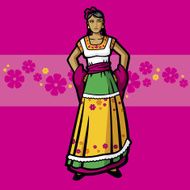 China Poblana (Mexican Garment Series)