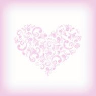 Floral heart shape N4