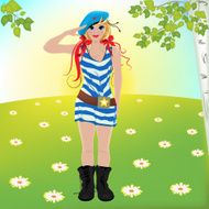 girl soldiers salute