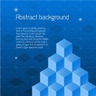 Abstract background with isometric cubes