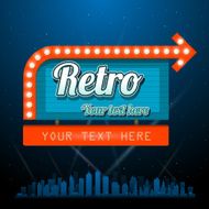 Retro motel sign with copyspace N2