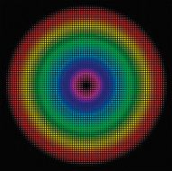 Halftone Rainbow Circle (vector &amp; jpeg)