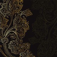 Paisley background Hand Drawn ornament N9
