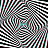 Anaglyph Opt Art Illustration N3