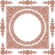 frame with paisley