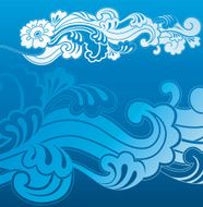 The flower wave (vector)