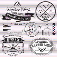 set of icons on a theme hair salon N2