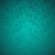 Emerald floral seamless pattern