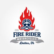 Motorcycle shop logo template