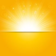 Hot summer sun vector background
