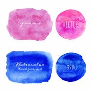 Wet Watercolor Backgrounds Hand Painted