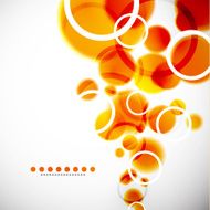 Shiny orange vector background