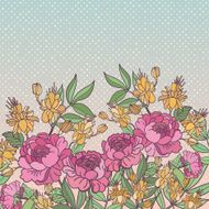 Vintage vector flower frame N13