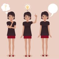 vector business character think idea