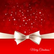 Vector christmas background with bow N9