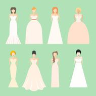 Brids In Wedding Dresses N6