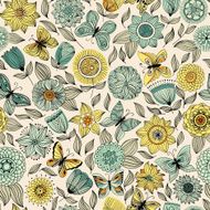 Butterflies and flowers N3
