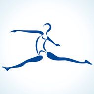 Stylized yoga pose N2