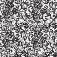 Lace seamless pattern with flowers N235