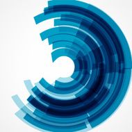 abstract blue circle stripe technology shape background