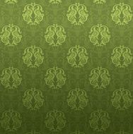 Luxury green ornamental pattern