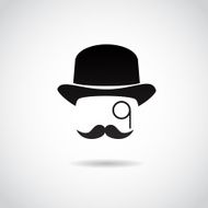 Gentleman icon isolated on white background N2