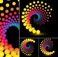 Set of swirl design elements