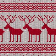 Scandinavian knitted seamless pattern N7